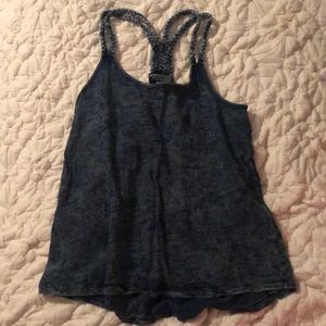 Braided Denim Tank Top